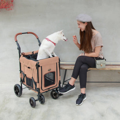 Gentle Giant Pet Wagon Stroller with Detachable Carrier for Dogs and Cats