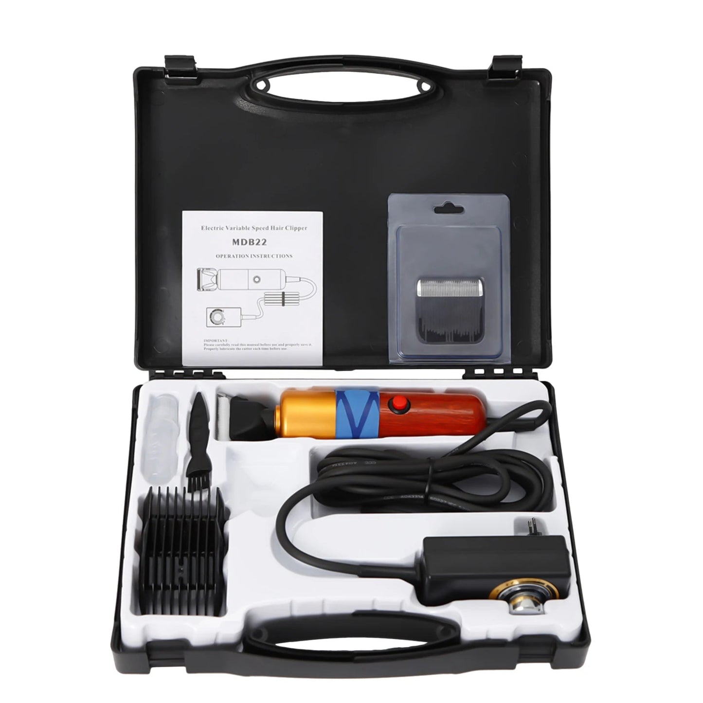 Professional Electric Pet Hair Clipper for Dogs, Cats and Sheep – Low Noise Grooming Tool with Variable Speed