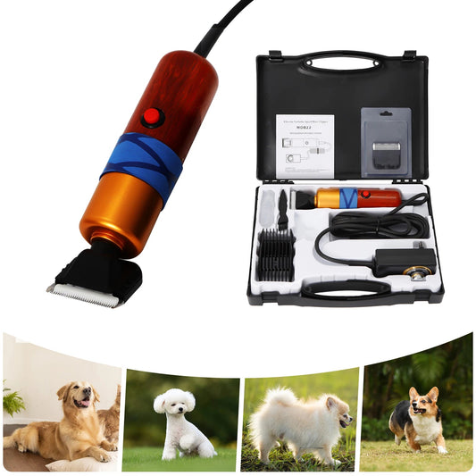 Professional Electric Pet Hair Clipper for Dogs, Cats and Sheep – Low Noise Grooming Tool with Variable Speed