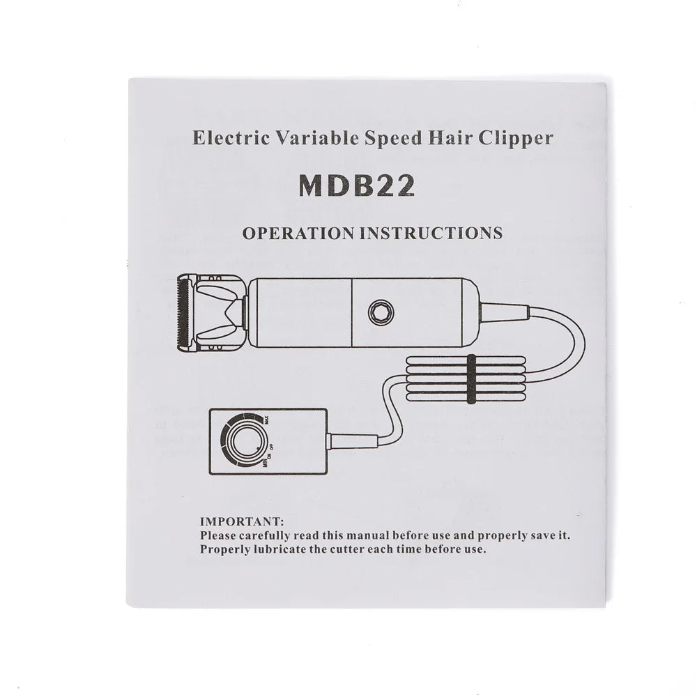 Professional Electric Pet Hair Clipper for Dogs, Cats and Sheep – Low Noise Grooming Tool with Variable Speed