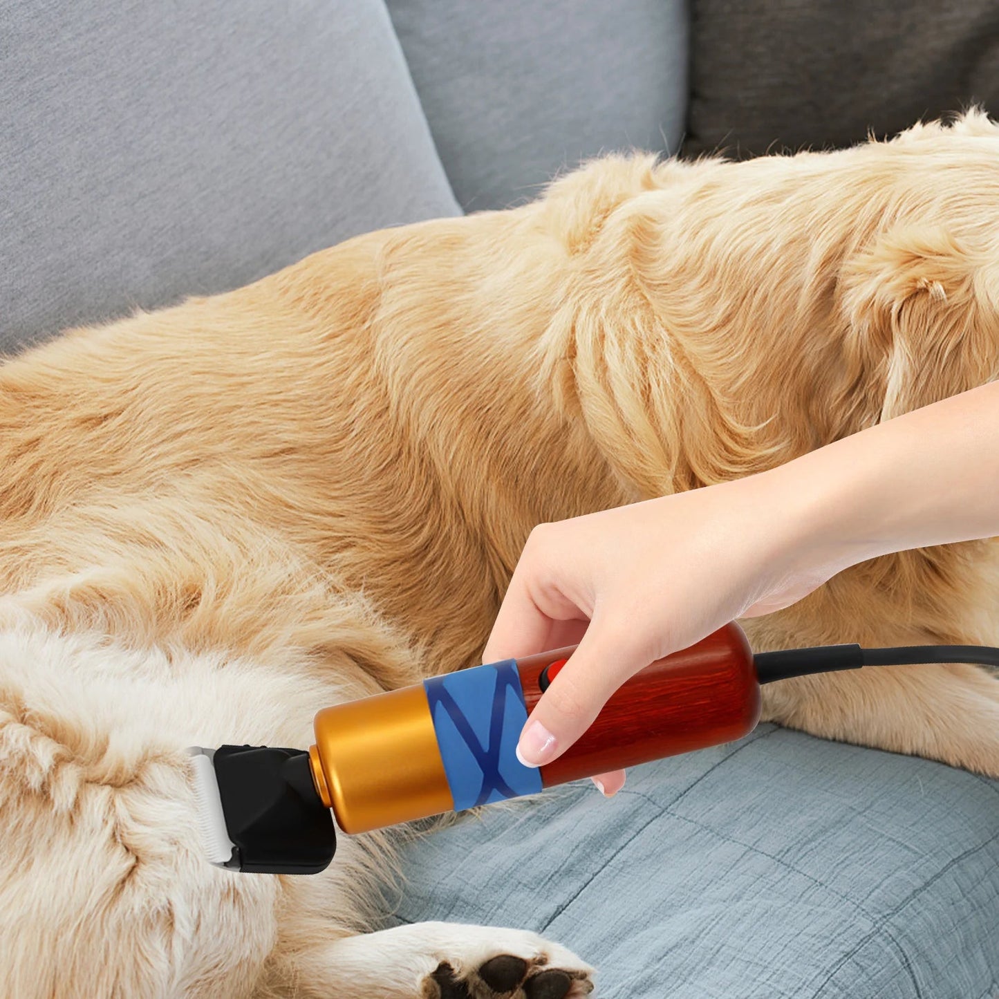 Professional Electric Pet Hair Clipper for Dogs, Cats and Sheep – Low Noise Grooming Tool with Variable Speed