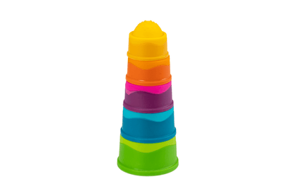 Little Brainies – Dimpl Stack Sensory Stacking Toy with Pop Bubbles for Babies & Toddlers