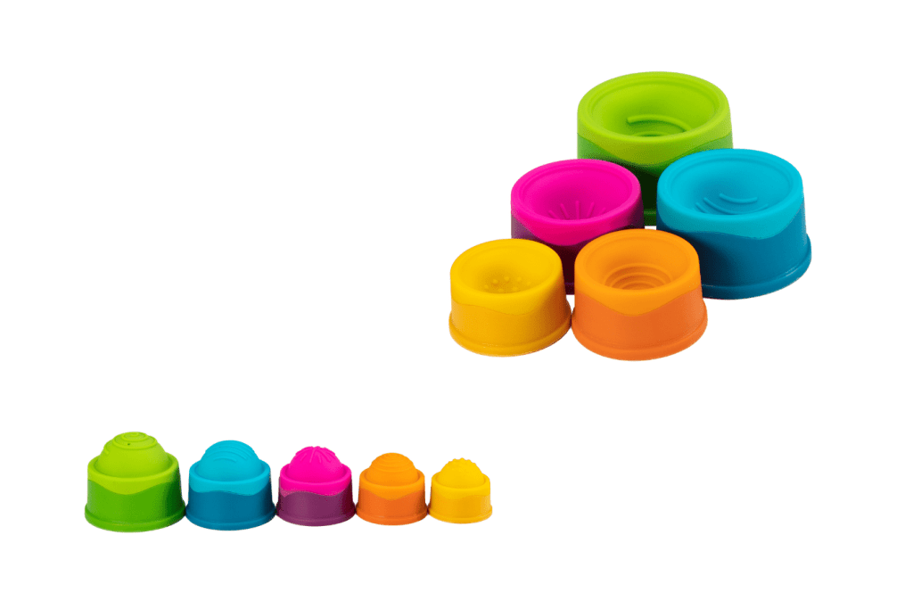 Little Brainies – Dimpl Stack Sensory Stacking Toy with Pop Bubbles for Babies & Toddlers